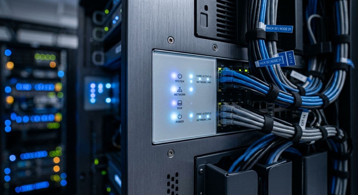 Server infrastructure powering IT consulting operations