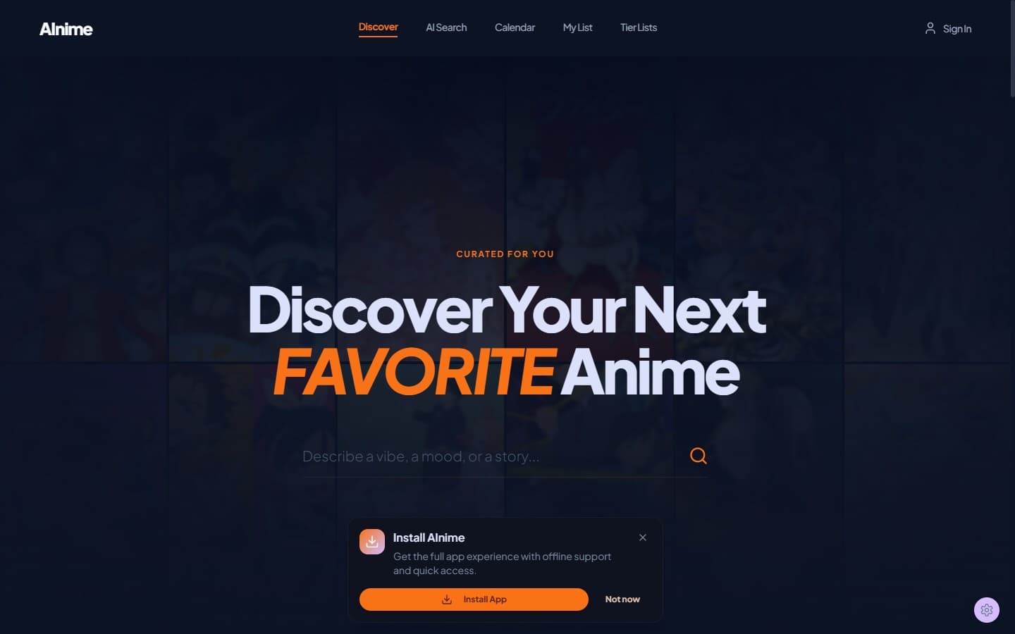 AInime — Discover your next favorite anime