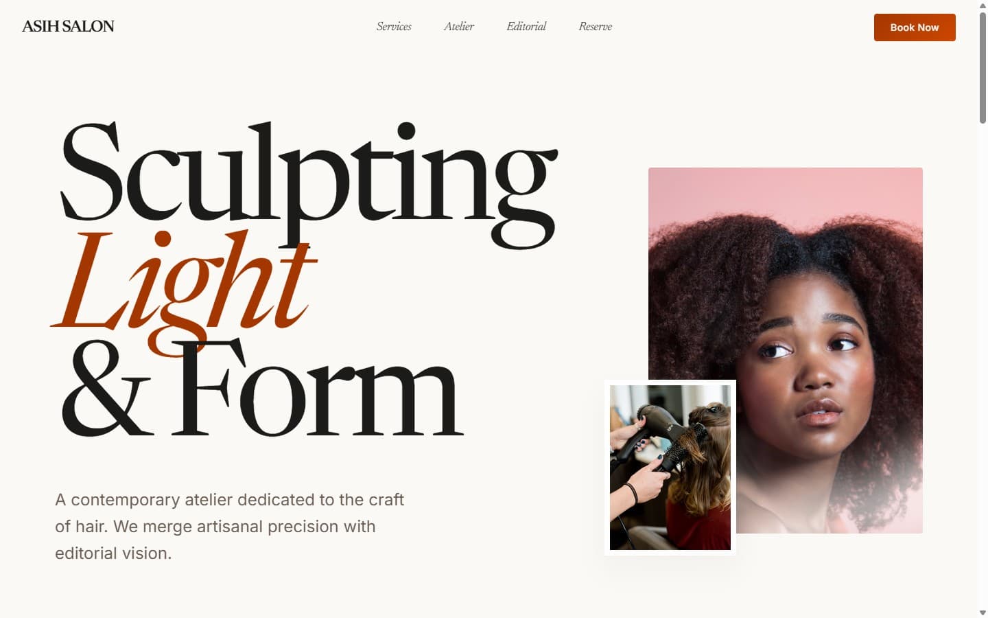 Asih Salon — Sculpting light and form