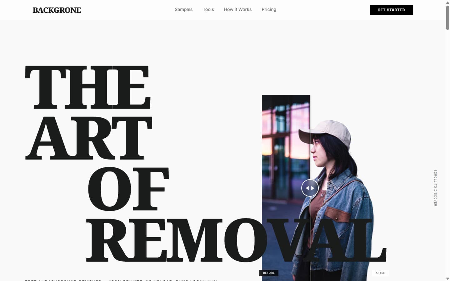 Backgrone — The art of removal